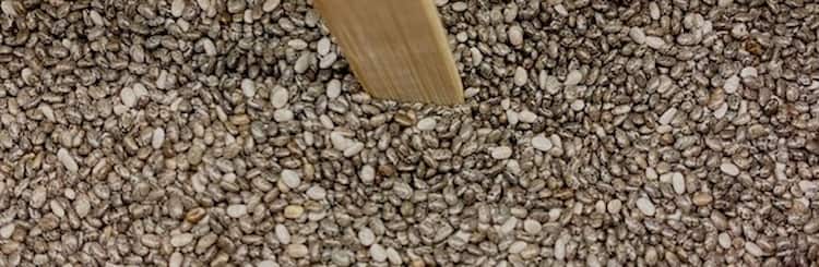 Semillas de chía ricas en grasas saludables