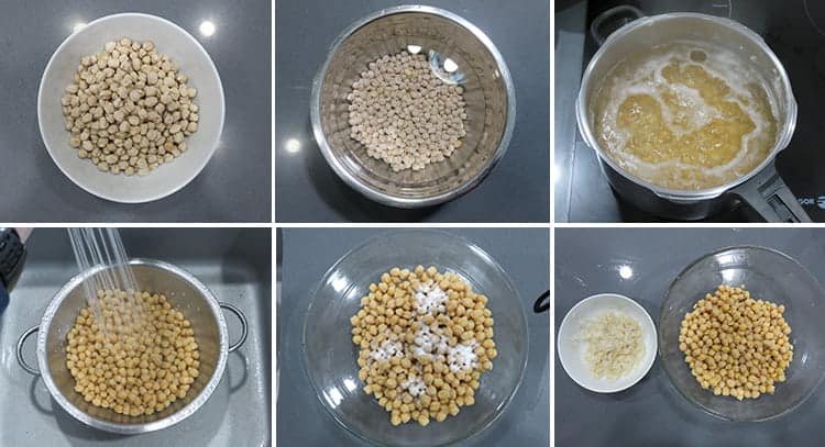 Como pelar la piel de los garbanzos